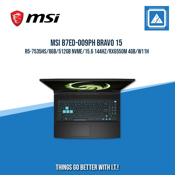 MSI B7ED-009PH BRAVO 15 R5-7535HS/8GB/512GB NVME | BEST FOR STUDENTS AND FREELANCERS LAPTOP MSI B7ED-009PH BRAVO 15 R5-7535HS/8GB/512GB NVME | BEST FOR STUDENTS AND FREELANCERS LAPTOP
